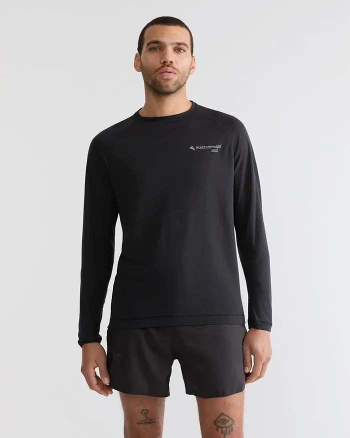 Groa Technical Long Sleeve Tee Raven Men Klttermusen TShirts
