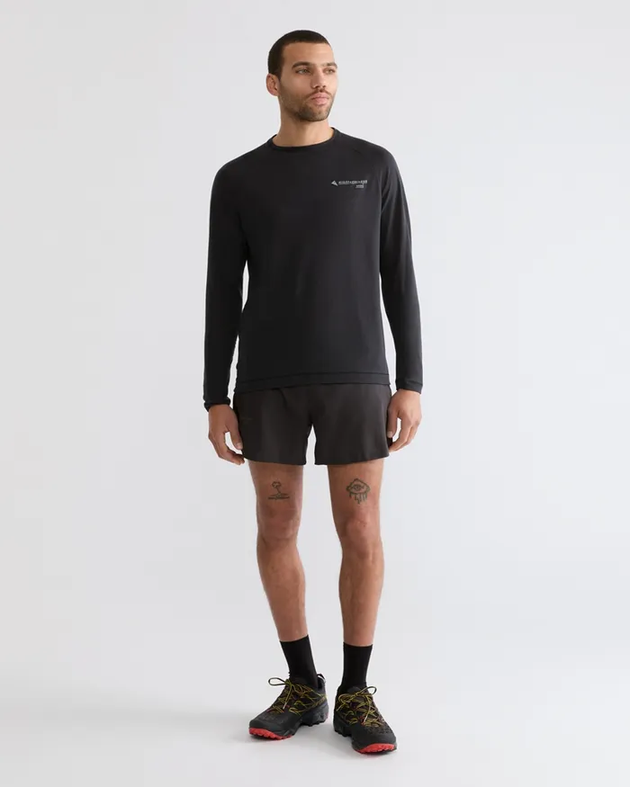 Groa Technical Long Sleeve Tee Raven Men Klttermusen TShirts