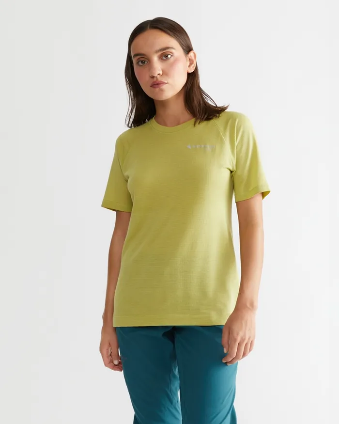 Groa Technical Short Sleeve Tee Beryl Green Women Klttermusen TShirts