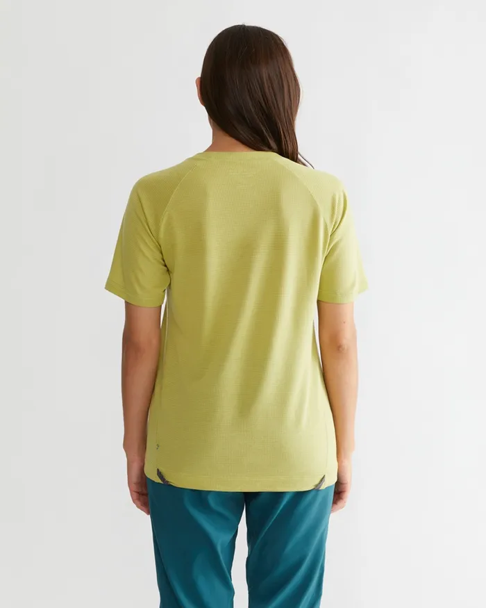 Groa Technical Short Sleeve Tee Beryl Green Women Klttermusen TShirts