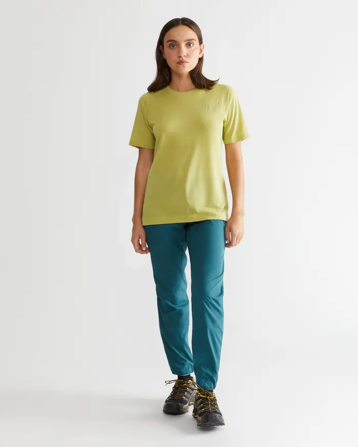 Groa Technical Short Sleeve Tee Beryl Green Women Klttermusen TShirts
