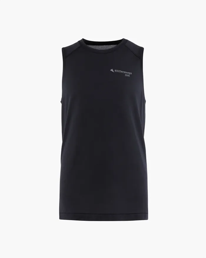 Groa Technical Tank Top Raven Men Klttermusen TShirts