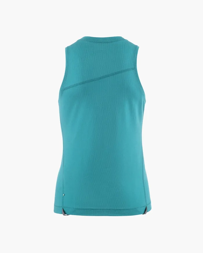 Groa Technical Tank Top Teal Blue Women Klttermusen TShirts