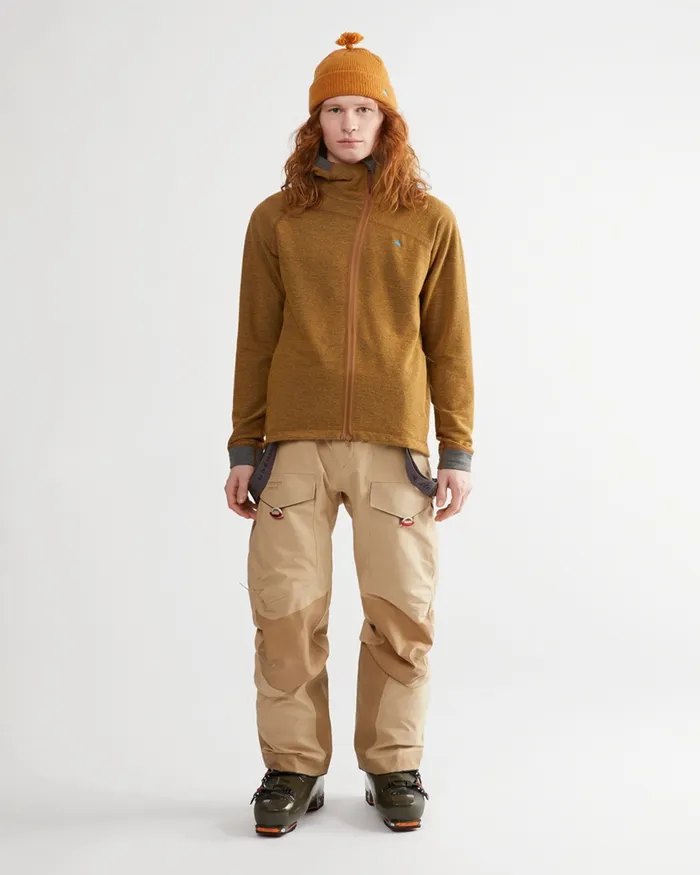 Hdur Hooded Zip Mustard Men Klttermusen Fleeces and Sweaters