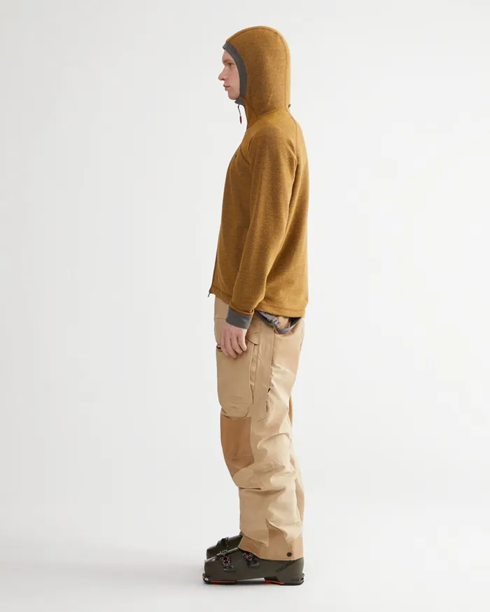 Hdur Hooded Zip Mustard Men Klttermusen Fleeces and Sweaters