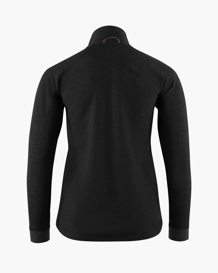 Hdur Zip Jacket Black Women Klttermusen Fleeces and Sweaters