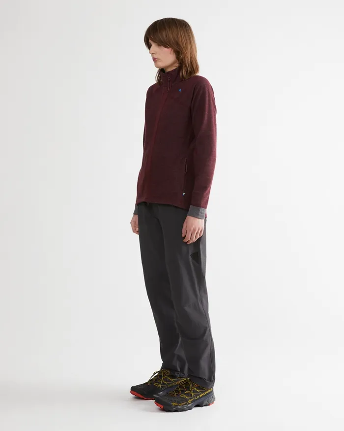 Hdur Zip Jacket Clay Women Klttermusen Fleeces and Sweaters
