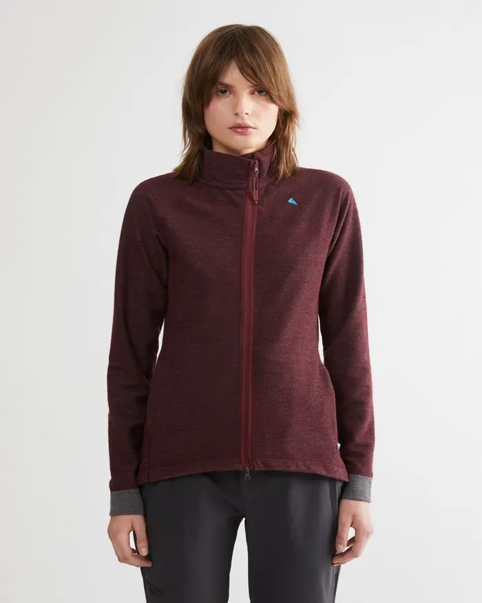 Hdur Zip Jacket Clay Women Klttermusen Fleeces and Sweaters