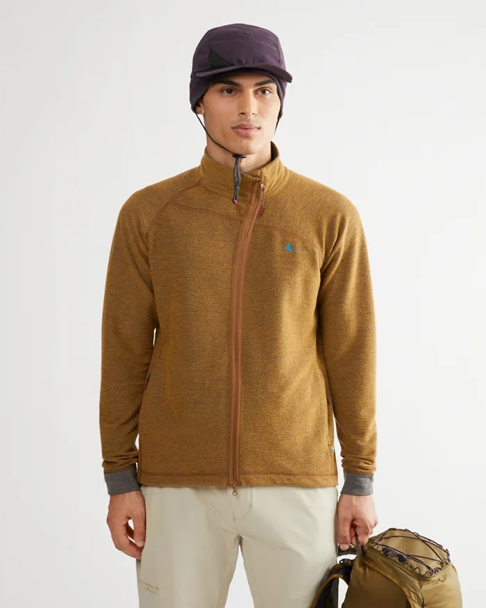 Hdur Zip Jacket Mustard Men Klttermusen Fleeces and Sweaters
