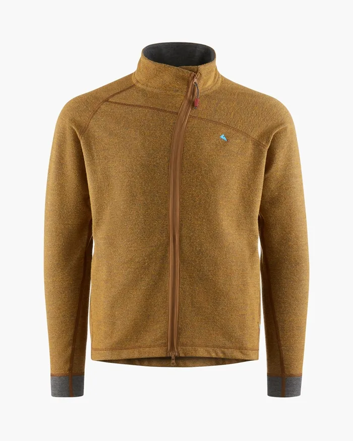 Hdur Zip Jacket Mustard Men Klttermusen Fleeces and Sweaters