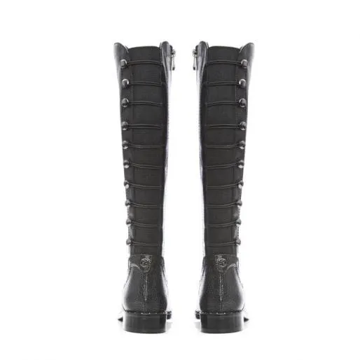 Haisley Black Leather Women Moda In Pelle Black Boots Haisley Black Leather Women Moda In Pelle Black Boots