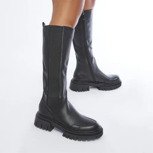 Hanah Black Patent Mocc Croc Women Moda In Pelle Black Boots Hanah Black Patent Mocc Croc Women Moda In Pelle Black Boots
