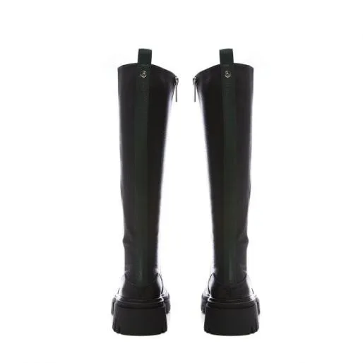Hanah Black Patent Mocc Croc Women Moda In Pelle Black Boots Hanah Black Patent Mocc Croc Women Moda In Pelle Black Boots
