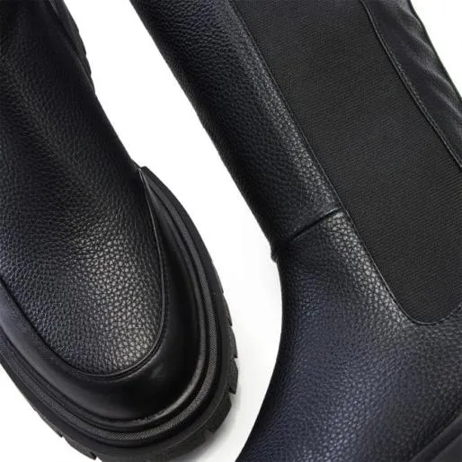 Hanah Black Patent Mocc Croc Women Moda In Pelle Black Boots Hanah Black Patent Mocc Croc Women Moda In Pelle Black Boots