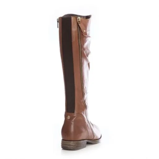 Haylis Tan Leather Women Moda In Pelle Knee High Boots Haylis Tan Leather Women Moda In Pelle Knee High Boots