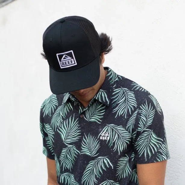Headwear and Accessories Men REEF Townsend Snapback Trucker Hat Pirate Black