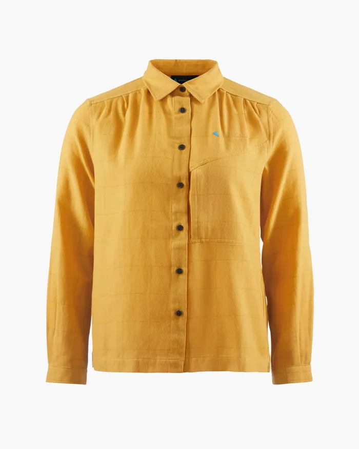 Helheim Long Sleeve Shirt Amber Gold Women Klttermusen Shirts