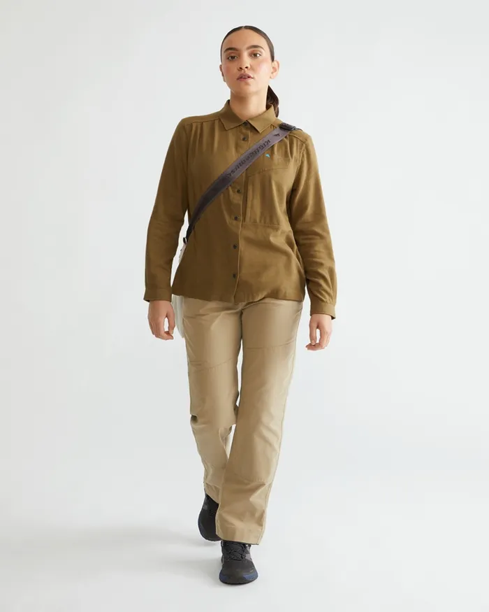 Helheim Long Sleeve Shirt Olivejuniper Green Women Klttermusen Shirts