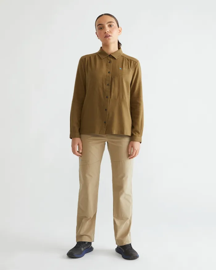 Helheim Long Sleeve Shirt Olivejuniper Green Women Klttermusen Shirts