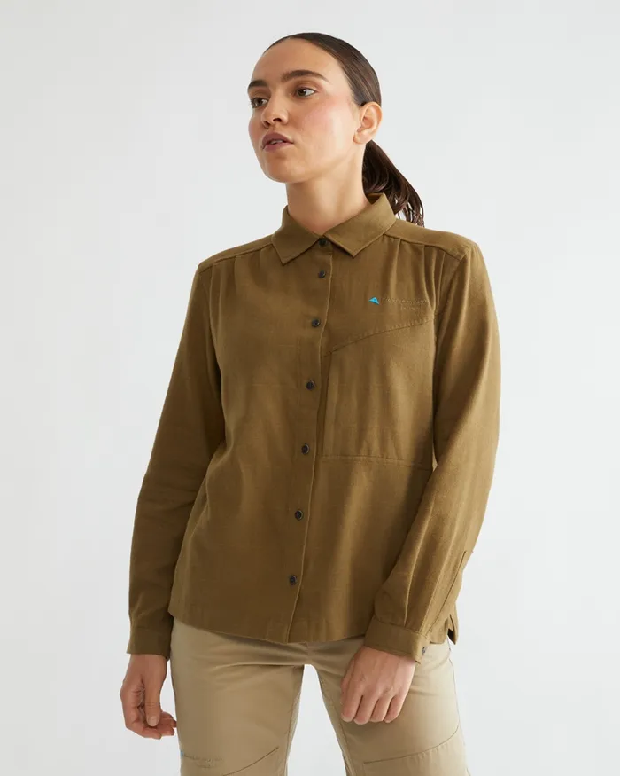 Helheim Long Sleeve Shirt Smoke Greyclay Women Klttermusen Shirts