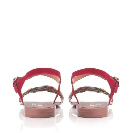 Hettie Multi Leather Women Moda In Pelle Flat Sandals Hettie Multi Leather Women Moda In Pelle Flat Sandals