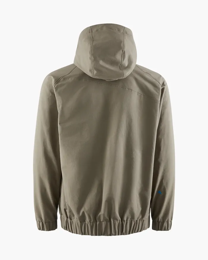 Hjuke Hooded Jacket Dark Khaki Men Klttermusen Wind Resistant Jackets