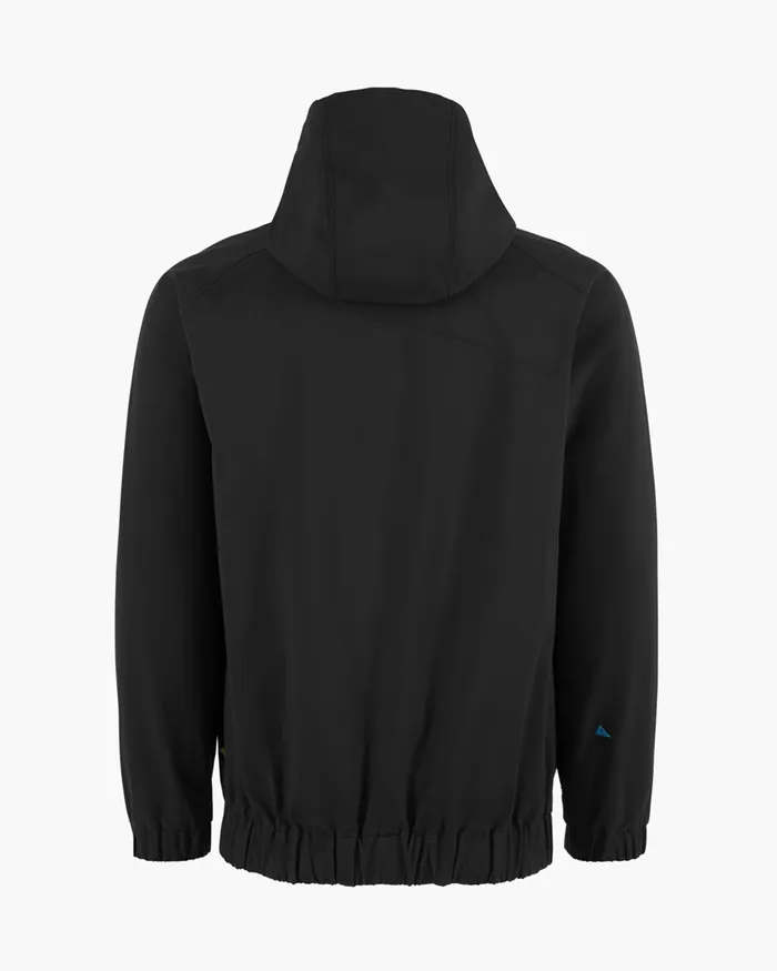 Hjuke Hooded Jacket Pitch Black Men Klttermusen Wind Resistant Jackets