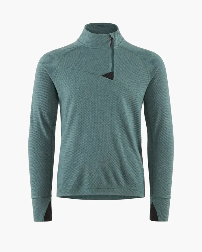 Huge Norna Half Zip Mid Layer Frost Green Men Klttermusen Fleeces and Sweaters Huge Norna Half Zip Mid Layer Frost Green Men Klttermusen Fleeces and Sweaters