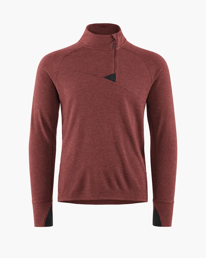 Huge Norna Half Zip Mid Layer Madder Red Men Klttermusen Fleeces and Sweaters Huge Norna Half Zip Mid Layer Madder Red Men Klttermusen Fleeces and Sweaters