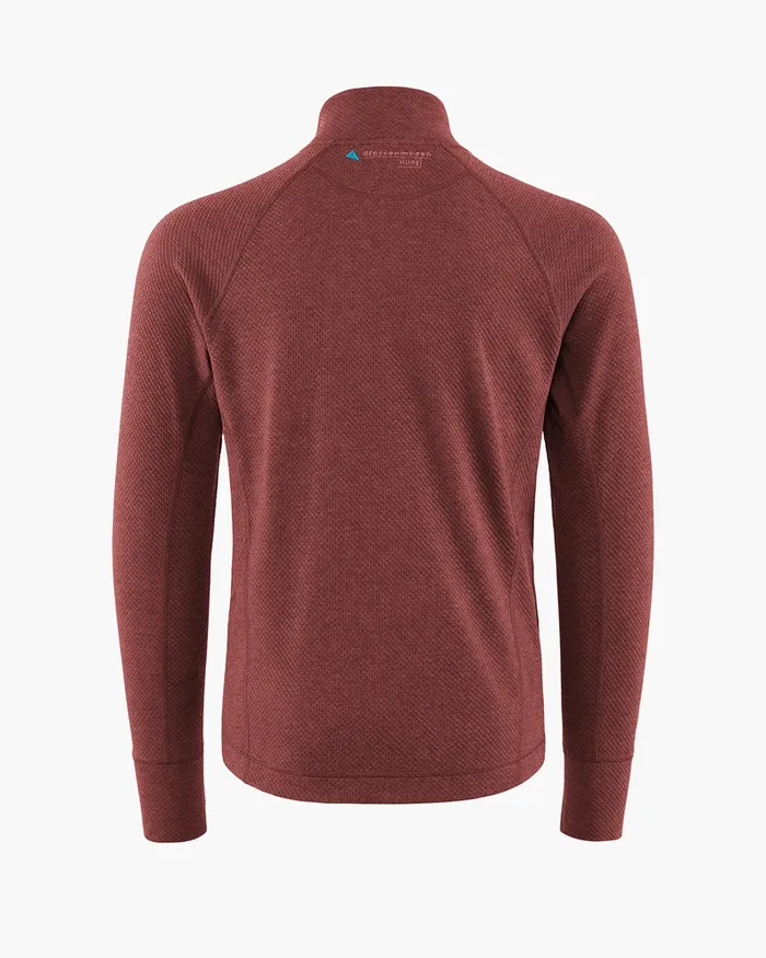 Huge Norna Half Zip Mid Layer Madder Red Men Klttermusen Fleeces and Sweaters