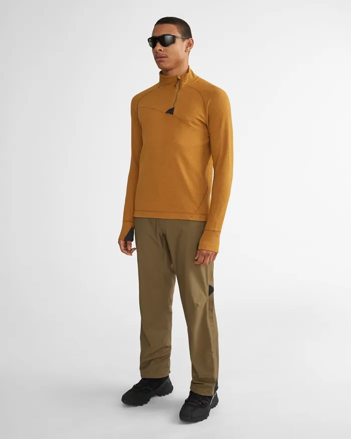 Huge Norna Half Zip Mid Layer Madder Red Men Klttermusen Fleeces and Sweaters
