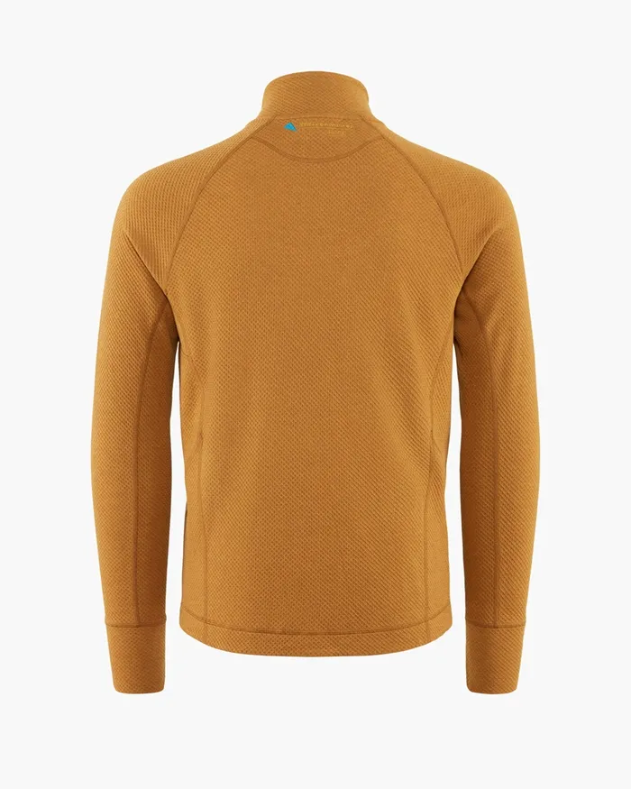 Huge Norna Half Zip Mid Layer Mustard Men Klttermusen Fleeces and Sweaters