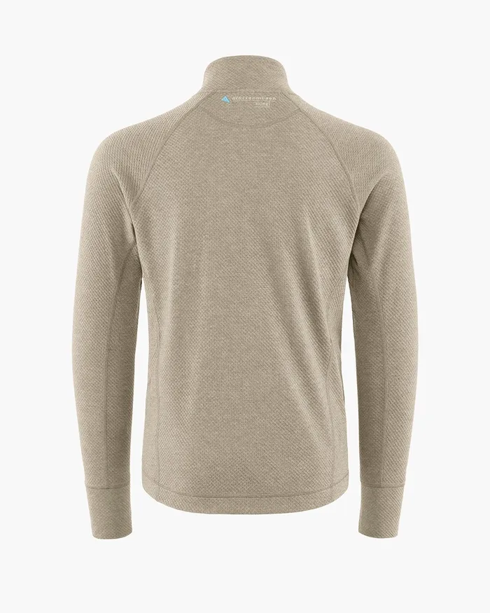 Huge Norna Half Zip Mid Layer Silver Green Men Klttermusen Fleeces and Sweaters