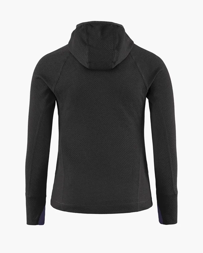 Huge Norna Mid Layer Hoodie Ravenpurple Stone Women Klttermusen Fleeces and Sweaters