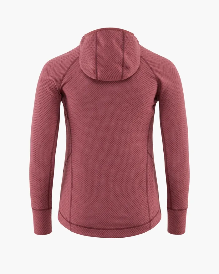 Huge Norna Mid Layer Hoodie Wild Orchid Women Klttermusen Fleeces and Sweaters