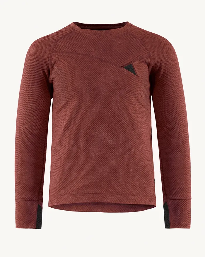Huge Norna Mid Layer Madder Red Men Klttermusen Fleeces and Sweaters