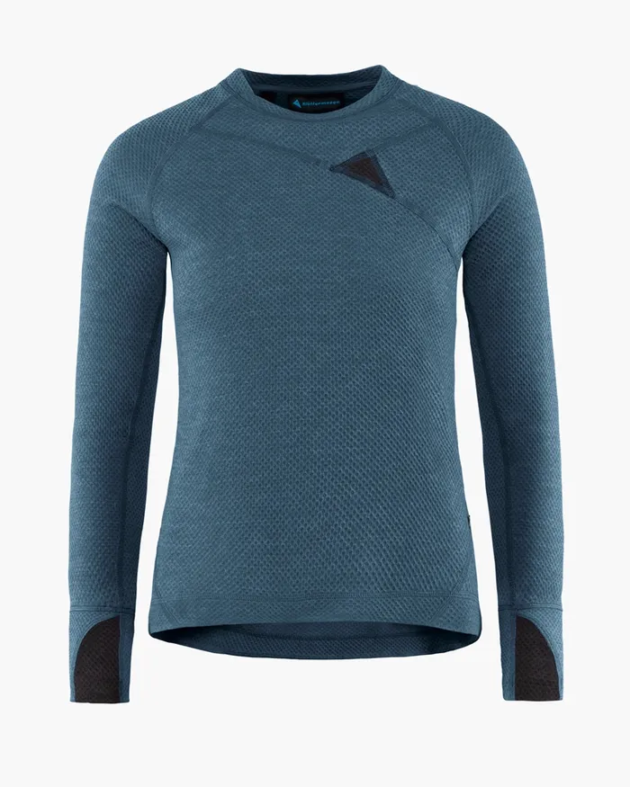 Huge Norna Mid Layer Monkshood Blue Women Klttermusen Fleeces and Sweaters
