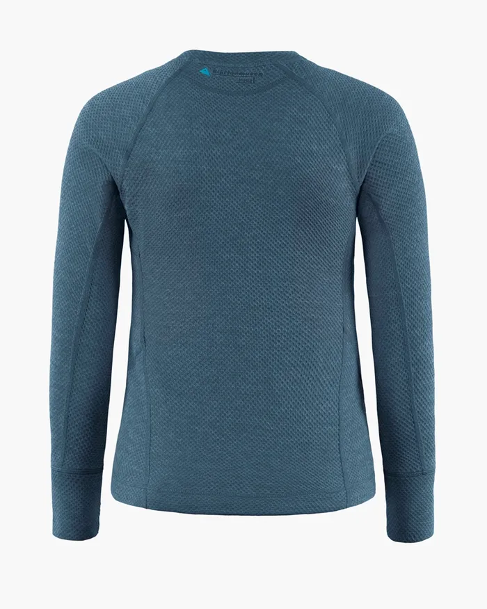 Huge Norna Mid Layer Monkshood Blue Women Klttermusen Fleeces and Sweaters