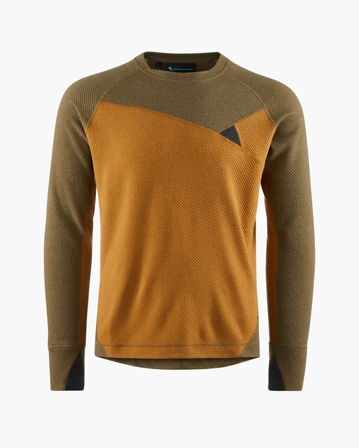 Huge Norna Mid Layer Mustardolive Men Klttermusen Fleeces and Sweaters
