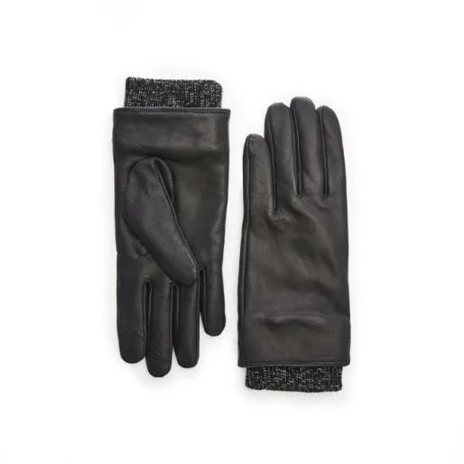 Indie Glove Black Leather Women Moda In Pelle Clothing
