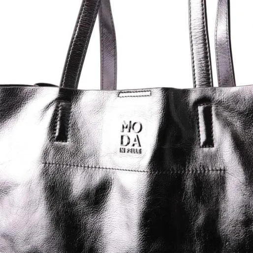 Indiie Bag Silver Leather Women Moda In Pelle Tote Bags Indiie Bag Silver Leather Women Moda In Pelle Tote Bags
