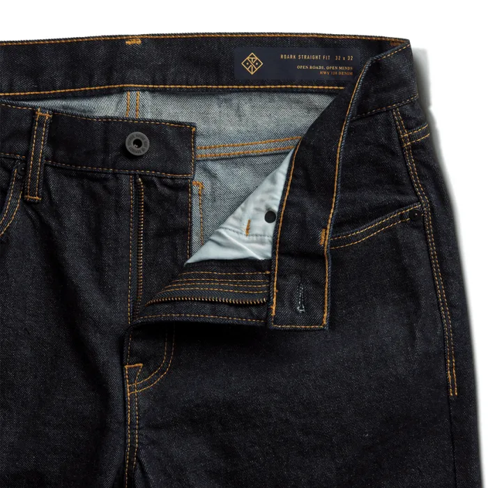 Jeans Men Roark HWY 128 125oz Straight Fit Kaihara Denim Jeans Raw
