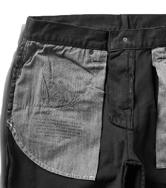 Jeans Men Roark HWY 128 Straight Fit Broken Twill Jeans Black 2