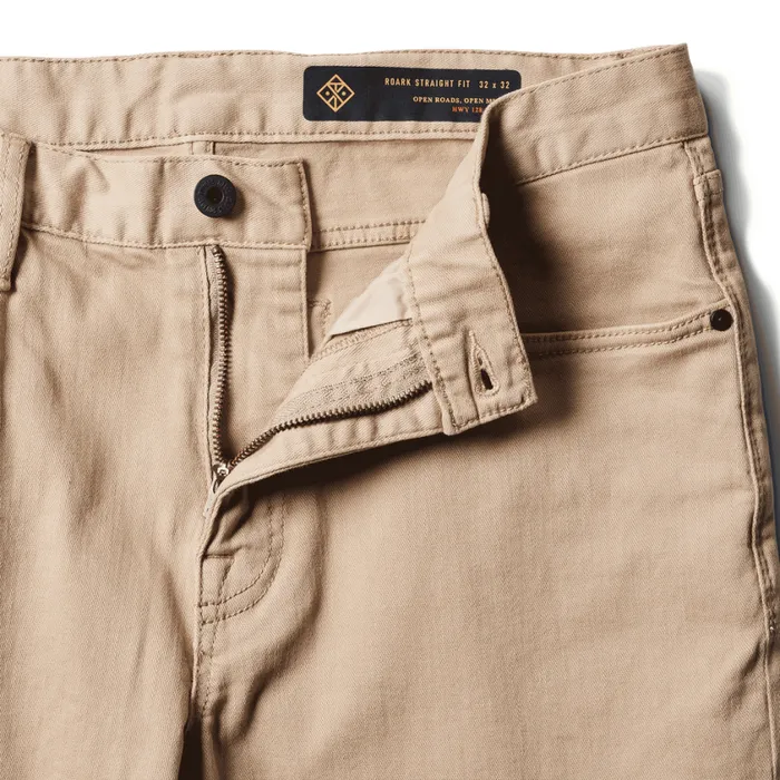 Jeans Men Roark HWY 128 Straight Fit Broken Twill Jeans Desert Khaki