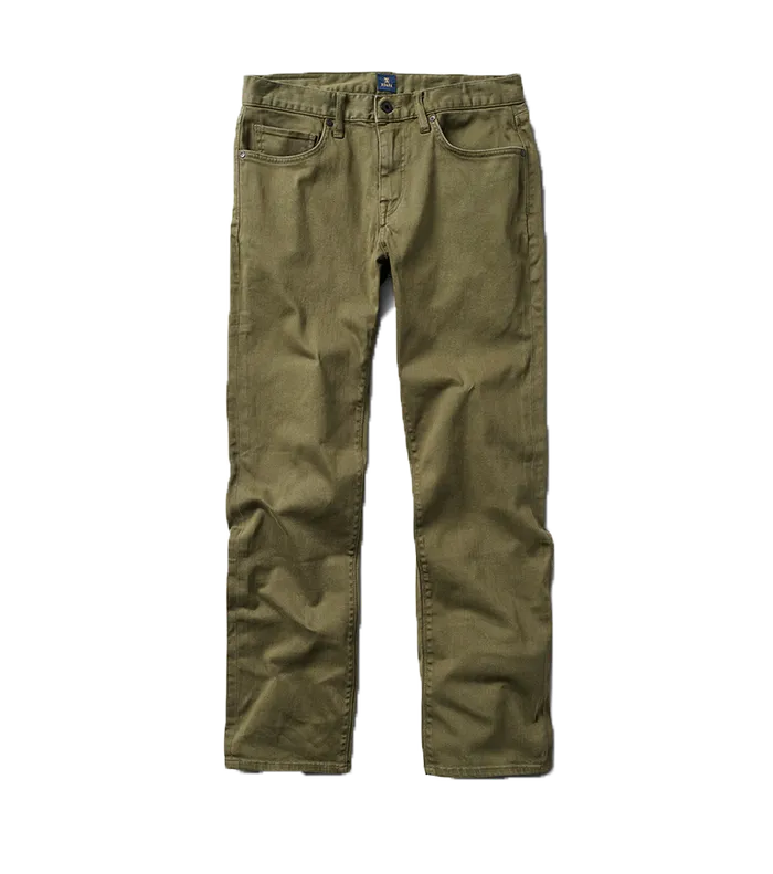 Jeans Men Roark HWY 128 Straight Fit Broken Twill Jeans Military 2