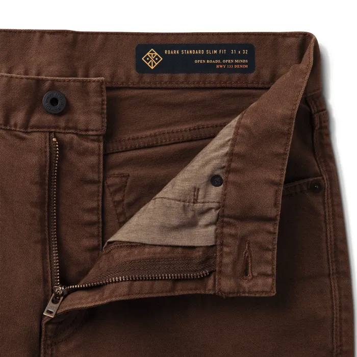 Jeans Men Roark HWY 133 Slim Fit Broken Twill Jeans Brown