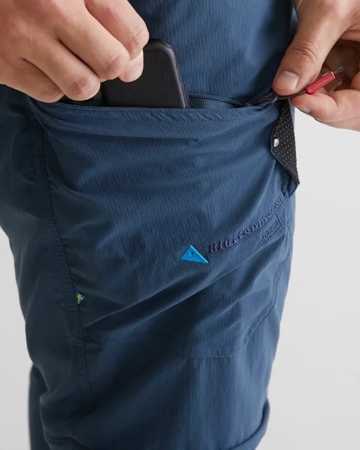 Jorid Zip Off Pants Midnight Blue Men Klttermusen Shorts