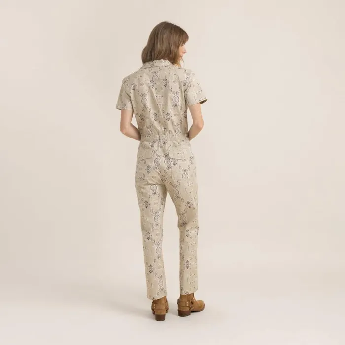 Jumpsuits Women Roark Layover Short Sleeve Jumpsuit Stone