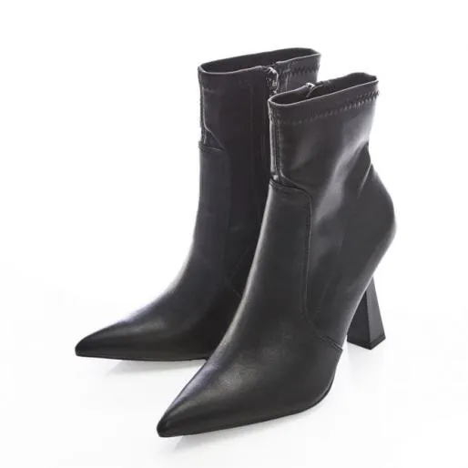 Kaila Black Porvair Women Moda In Pelle Ankle Boots Kaila Black Porvair Women Moda In Pelle Ankle Boots