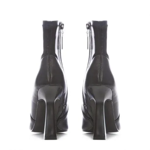 Kaila Black Porvair Women Moda In Pelle Ankle Boots Kaila Black Porvair Women Moda In Pelle Ankle Boots